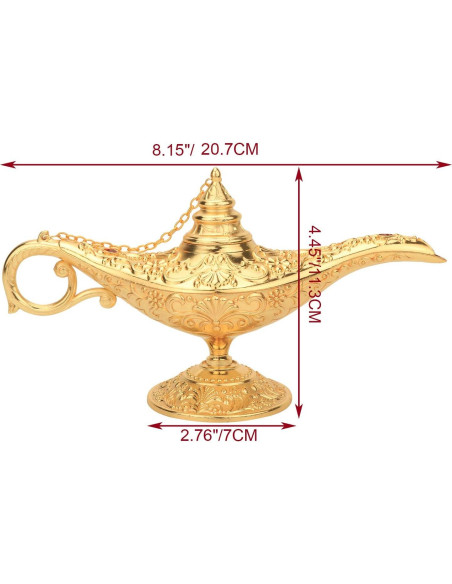 Lámpara Mágica Genio Aladino LAUYOO Decorativa 21x11.3cm Lámpara Mágica Genio Aladino LAUYOO Decorativa 21x11.3cm