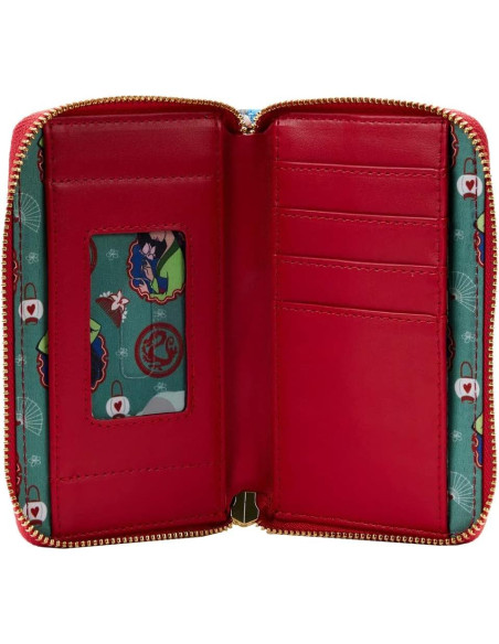 Billetera Loungefly Disney Mulan con Cierre y 4 Ranuras Billetera Loungefly Disney Mulan con Cierre y 4 Ranuras