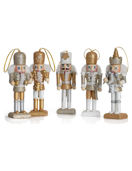 Adorno Colgante Cascanueces Ornativity Set 5 Piezas 12.7 cm Adorno Colgante Cascanueces Ornativity Set 5 Piezas 12.7 cm