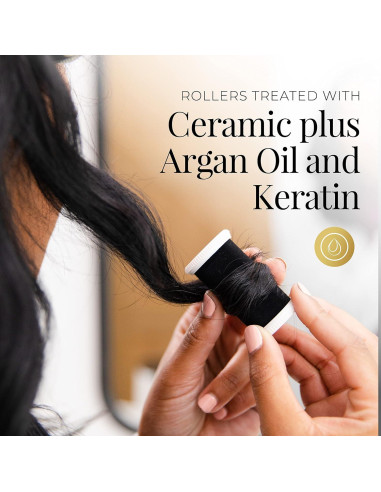 Rulos Calientes Remington Shine Therapy 20 Piezas con Aceite de Argán
