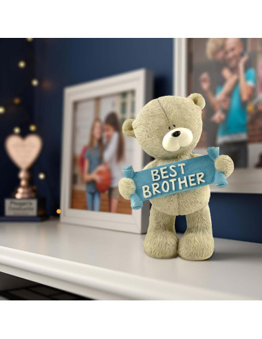 Figura de Oso Mejor Hermano PlentifulHome 9.7 cm Resina