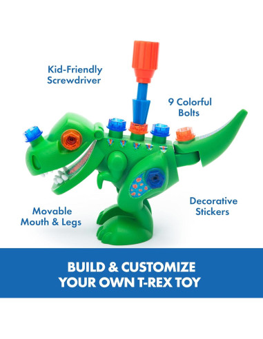 Juguete de Dinosaurio T-Rex Desarmable Educational Insights 13 Piezas