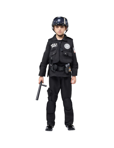 Disfraz Oficial SWAT Spooktacular para Niños 5-7 años