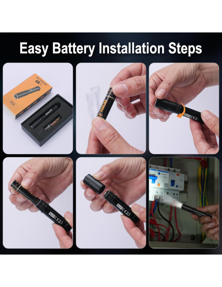 Linterna de Llavero BORUIT RJ11 LED Compacta AAA IP67 Linterna de Llavero BORUIT RJ11 LED Compacta AAA IP67
