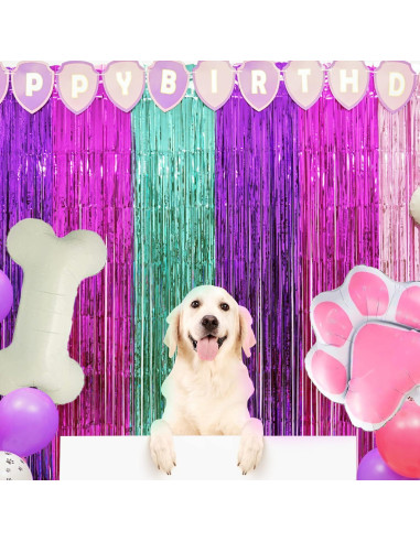 Decoraciones de Cumpleaños Patruya de Cachorros Rosa - 2 Paquetes