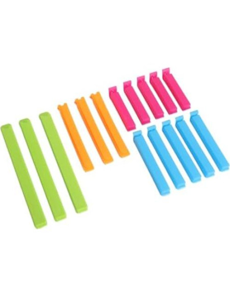 Clip de Sellado de Bolsa Yosoo 16 Piezas Reutilizables PP Clip de Sellado de Bolsa Yosoo 16 Piezas Reutilizables PP