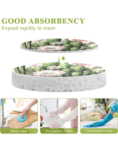 Juego de 3 Esponjas de Fregar Jihqo para Cocina y Baño
