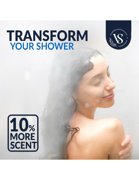 Bombas de Vapor para Ducha Aromaterapia Seren Vessence - Eucalipto, 10 Piezas de 20g Bombas de Vapor para Ducha Aromaterapia Seren Vessence - Eucalipto, 10 Piezas de 20g