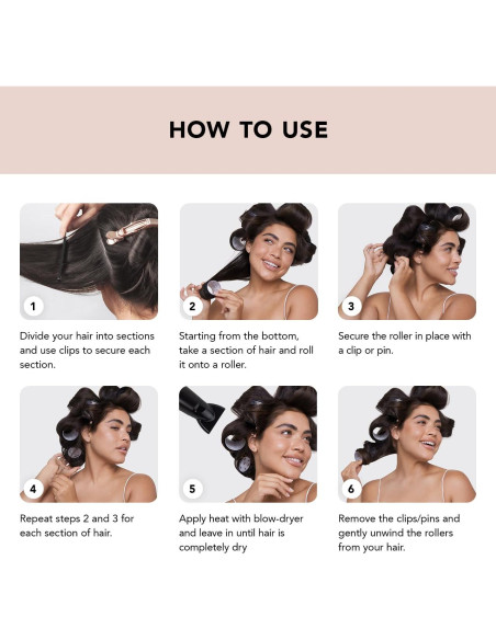 Rizadores Térmicos de Cerámica Kitsch Pro - 8 Piezas para Cabello Rizadores Térmicos de Cerámica Kitsch Pro - 8 Piezas para Cabello