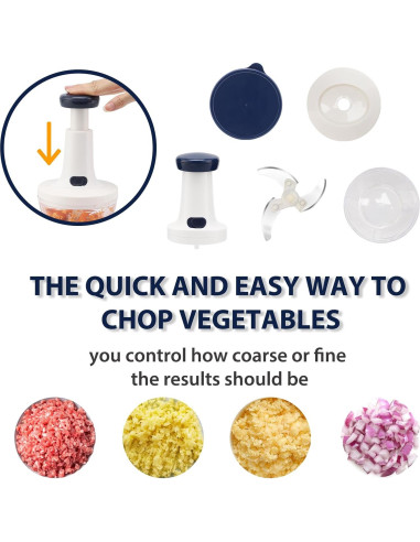 Juego de Picadora y Centrifugadora Rorence 5QT Acero Inoxidable