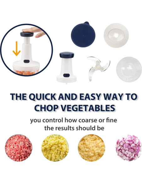 Juego de Picadora y Centrifugadora Rorence 5QT Acero Inoxidable Juego de Picadora y Centrifugadora Rorence 5QT Acero Inoxidable