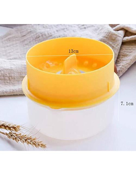 Separador de Huevos WOIWO Amarillo 13x7 cm Gadget de Cocina Separador de Huevos WOIWO Amarillo 13x7 cm Gadget de Cocina