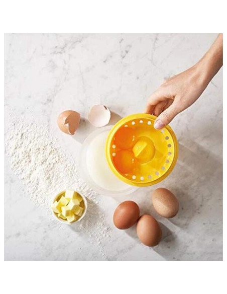 Separador de Huevos WOIWO Amarillo 13x7 cm Gadget de Cocina Separador de Huevos WOIWO Amarillo 13x7 cm Gadget de Cocina