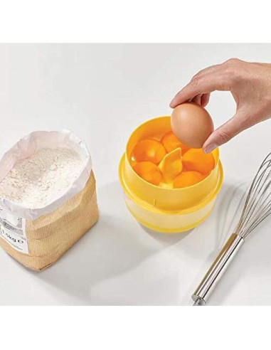 Separador de Huevos WOIWO Amarillo 13x7 cm Gadget de Cocina