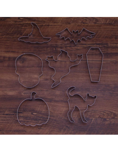 Juego de Cortadores de Galletas de Halloween Keewah - 7 Piezas