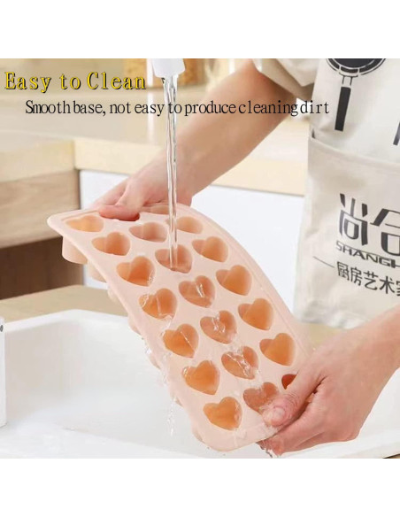 Bandejas de Hielo en Forma de Corazón Ciyliwiyi - 42 Huecos Bandejas de Hielo en Forma de Corazón Ciyliwiyi - 42 Huecos