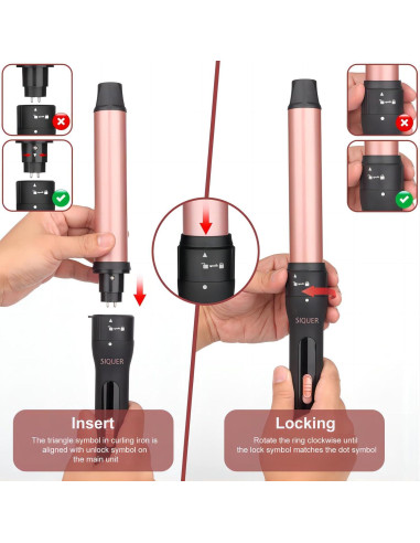 Juego de Plancha de Ondas 3 en 1 SIQUER Cerámica 23.37cm