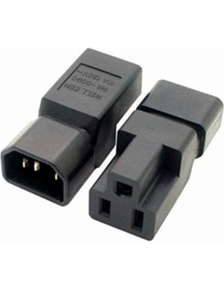 Adaptador de Enchufe ALINNA C14 a NEMA 5-15R - Paquete de 2 Adaptador de Enchufe ALINNA C14 a NEMA 5-15R - Paquete de 2