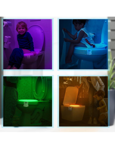 Luz LED de Inodoro Powerole con Sensor de Movimiento 8 Colores