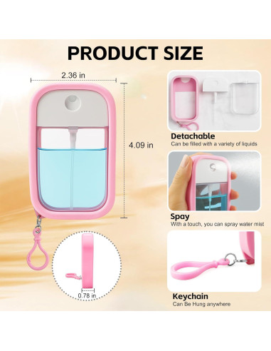 Botellas de Spray Recargables 50ml SDICSN - 2 Piezas Viaje