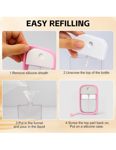 Botellas de Spray Recargables 50ml SDICSN - 2 Piezas Viaje