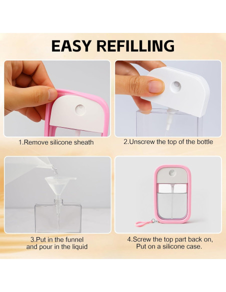 Botellas de Spray Recargables 50ml SDICSN - 2 Piezas Viaje Botellas de Spray Recargables 50ml SDICSN - 2 Piezas Viaje
