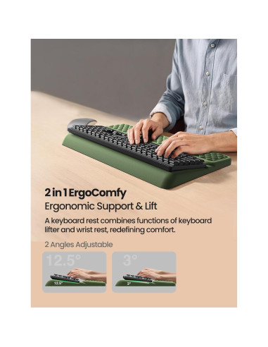 Reposa Muñecas Ergonómico Vaydeer con Soporte para Teclado