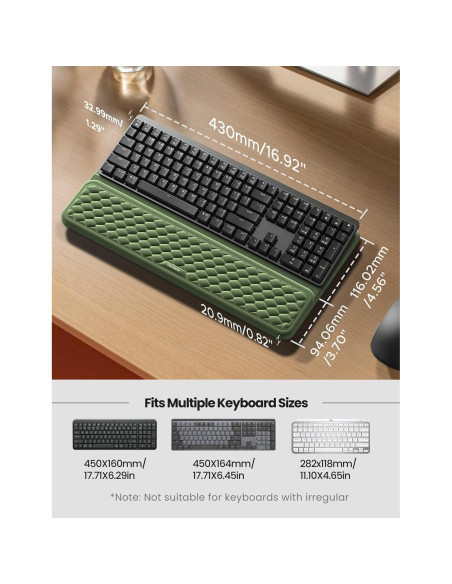 Reposa Muñecas Ergonómico Vaydeer con Soporte para Teclado Reposa Muñecas Ergonómico Vaydeer con Soporte para Teclado