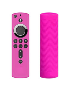 Funda de Silicona Rosa para Control Remoto Amazon Fire TV Stick