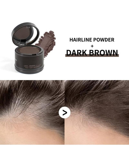 Polvo para Retoque de Raíces Gowwim Marrón Oscuro 4g Polvo para Retoque de Raíces Gowwim Marrón Oscuro 4g