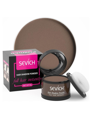 Polvo Retoque Raíces Cabello Sevich 4g Marrón Medio