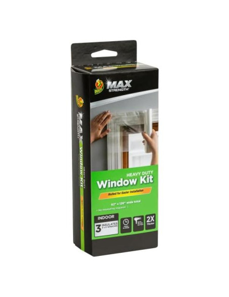 Kit de Ventana Transparente Duck Brand 3 Piezas 320x157 cm Kit de Ventana Transparente Duck Brand 3 Piezas 320x157 cm