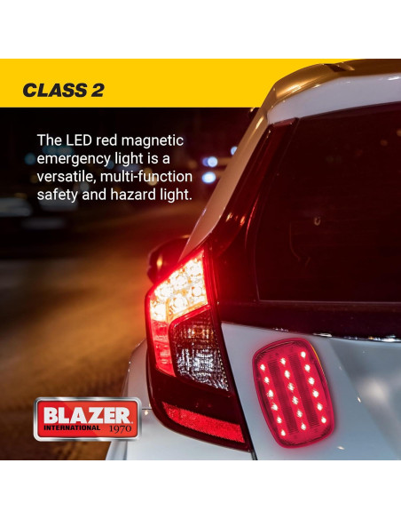 Luz de Emergencia LED Magnética Blazer 195C6350 Roja 5W Luz de Emergencia LED Magnética Blazer 195C6350 Roja 5W