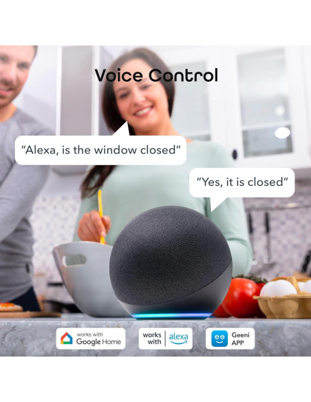 Sensor de Alarma Inteligente Geeni 2 Paquetes WiFi con Sirena Sensor de Alarma Inteligente Geeni 2 Paquetes WiFi con Sirena