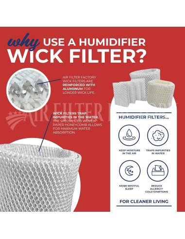 Filtro de Mecha para Humidificador ReliOn RCM-832 - Paquete de 2