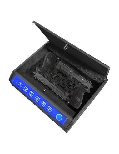 Caja Fuerte Biométrica ZCF mate para Pistola - Acceso Rápido 0.1s