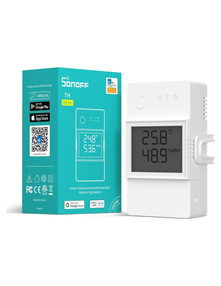 Interruptor Inteligente SONOFF THR316D 16A con Monitoreo LCD Interruptor Inteligente SONOFF THR316D 16A con Monitoreo LCD