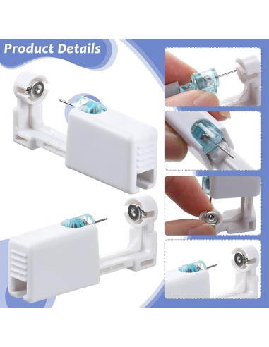 Kit de Perforación de Orejas Lyuxzad 6 Piezas con Pendientes
