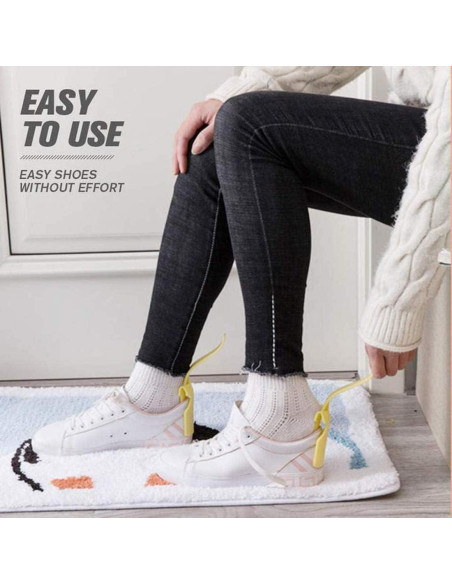 Ayudante de Zapatos Perezoso Nonstop - 6 Pcs Cuchara Plástica Ayudante de Zapatos Perezoso Nonstop - 6 Pcs Cuchara Plástica