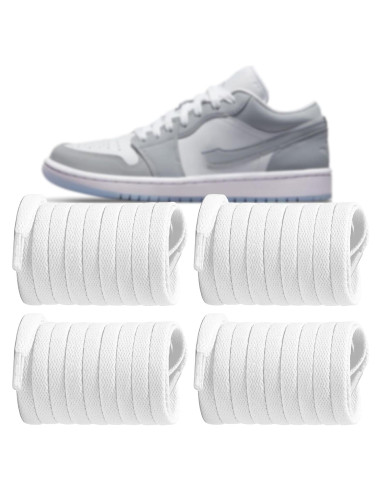 Cintas Planas de Reemplazo UamGlsob 140cm Blancas para Zapatillas