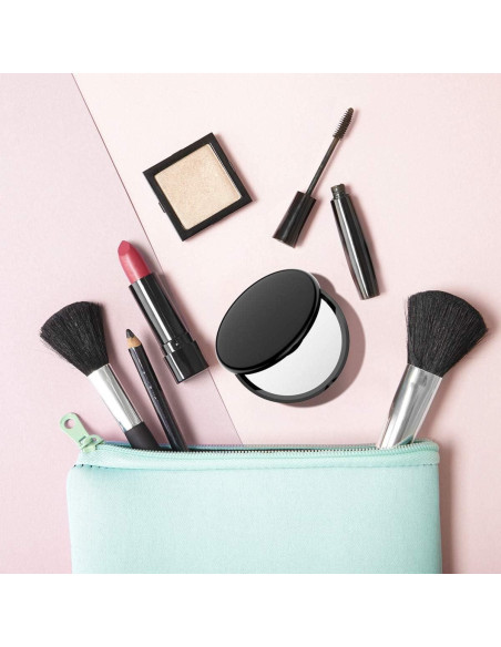 Espejo de Maquillaje Gospire 4" Doble Cara 1X/10X Plegable Negro Espejo de Maquillaje Gospire 4" Doble Cara 1X/10X Plegable Negro