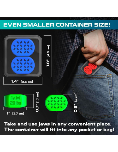 Ejercitador de Mandíbula SELENCIO JAW018 8 Piezas 4 Niveles Ejercitador de Mandíbula SELENCIO JAW018 8 Piezas 4 Niveles