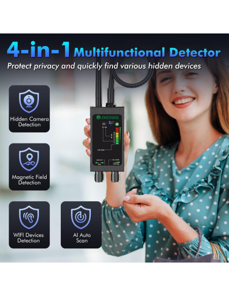 Detector de Cámara Oculta JMDHKK M8000 - Protección Privacidad Detector de Cámara Oculta JMDHKK M8000 - Protección Privacidad