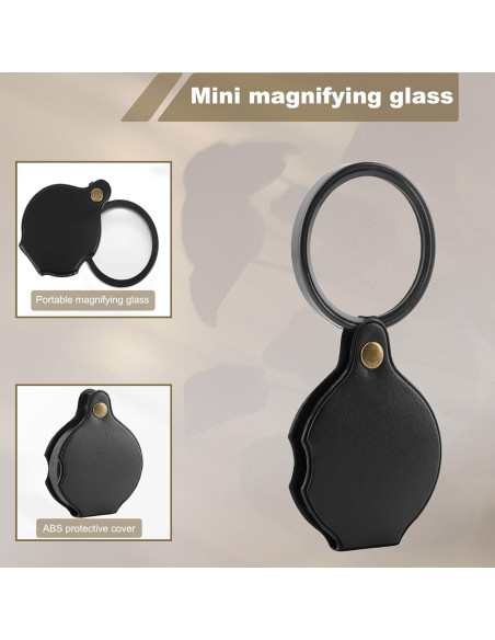 Lupa de Bolsillo 15X LIFTATAPA, 2 Piezas, Plegable con Funda Lupa de Bolsillo 15X LIFTATAPA, 2 Piezas, Plegable con Funda