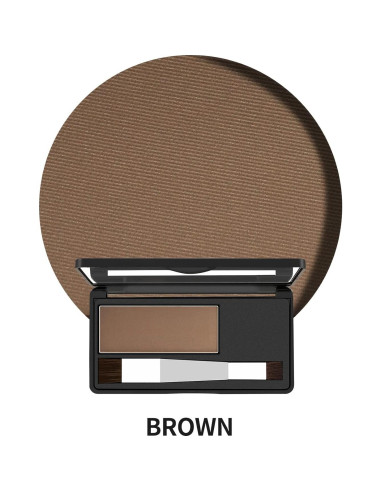 Kit de Polvo para Sombra de Cabello Boobeen - Marrón, 12.5x6.9cm