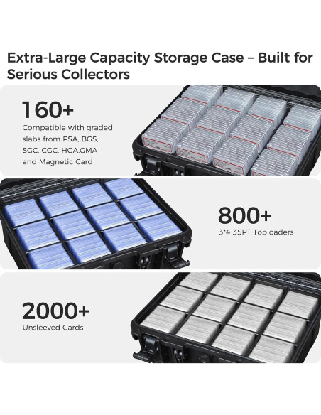 Caja de Almacenamiento Extra Grande Turokacase KP-808 para Cartas Caja de Almacenamiento Extra Grande Turokacase KP-808 para Cartas