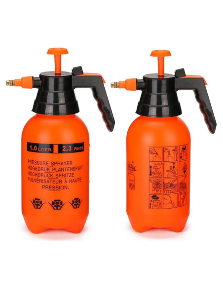 Pulverizador de Jardín MRPAPA 1L Naranja - Multiusos a Mano Pulverizador de Jardín MRPAPA 1L Naranja - Multiusos a Mano
