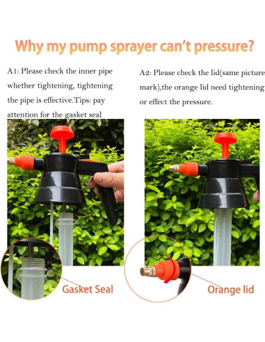 Pulverizador de Jardín MRPAPA 1L Naranja - Multiusos a Mano