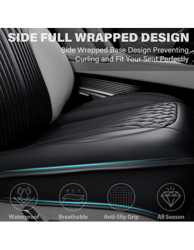 Fundas de Asiento de Cuero Nappa CAR PASS - Ajuste Universal