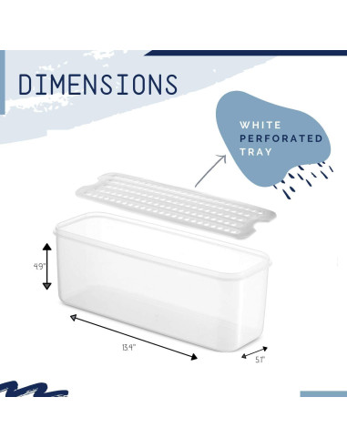 Contenedores de Almacenamiento Komax Biokips 2-Pack 3482 ml